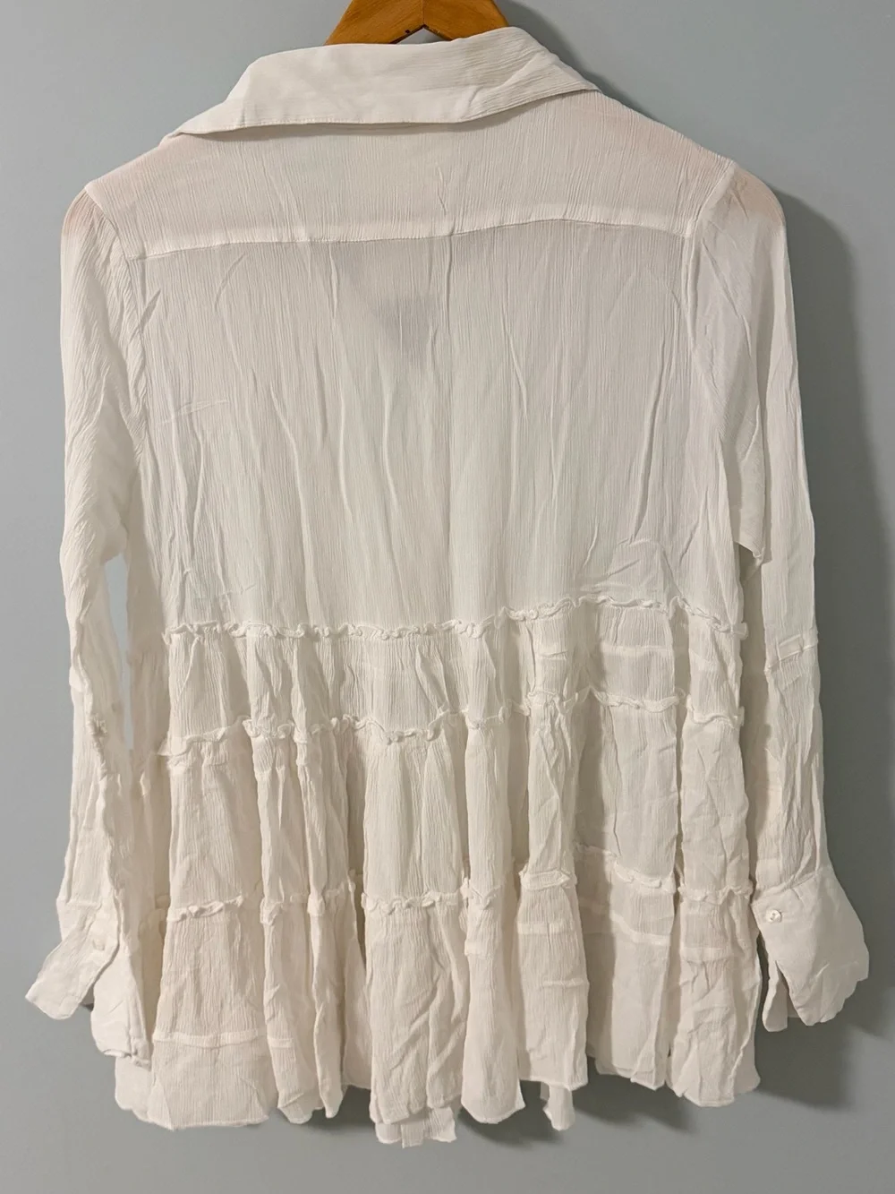 Beautiful Free People One ruffle top NWOT